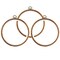 3 Pieces 6.7 Inch Embroidery Hoop Set Imitated Wood Display Frame Embroidery Hoops Circle Cross Stitch Hoop Ring for Art Craft Sewing and Hanging Ornaments Decor